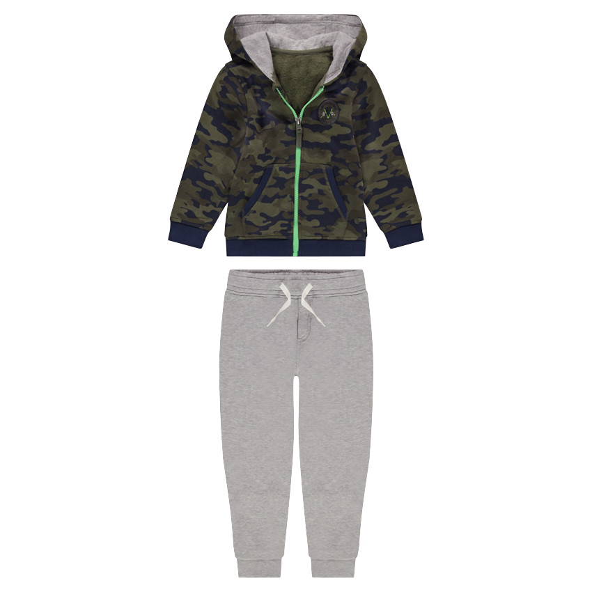 Φανελένια φόρμα με μιλιτέρ μοτίβο 