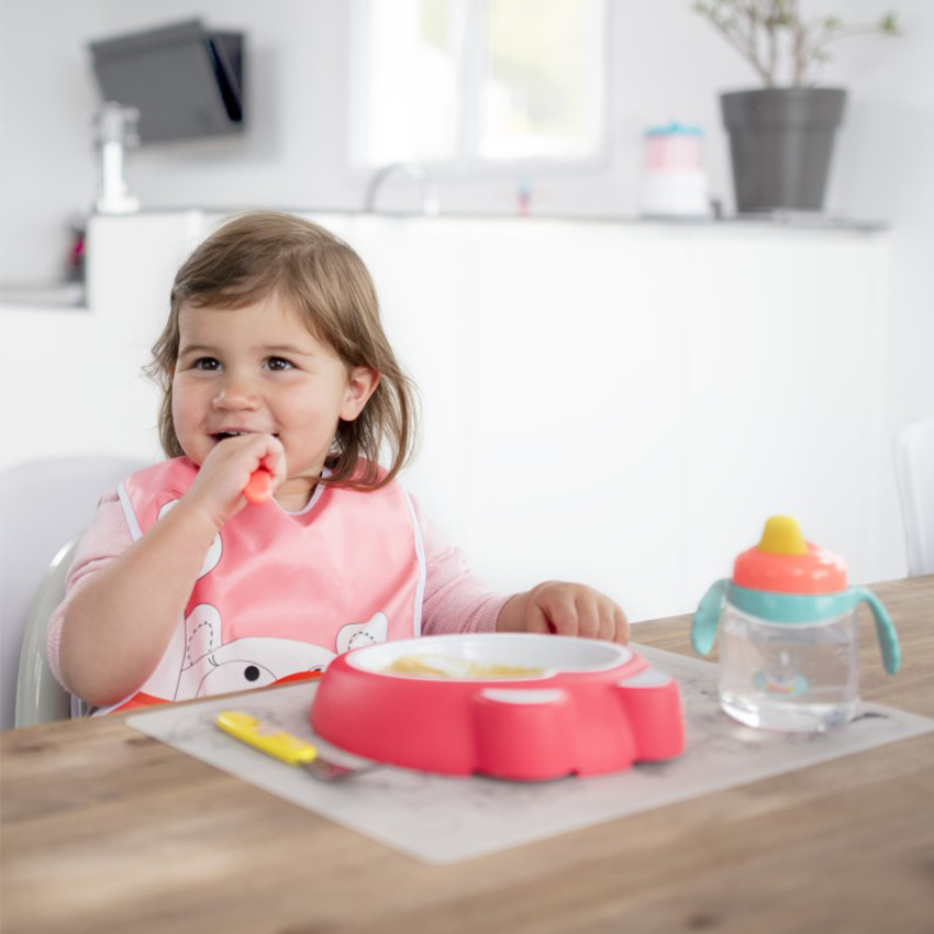   Πιάτο αντιολισθιτικό - Ρόζ έντονο   