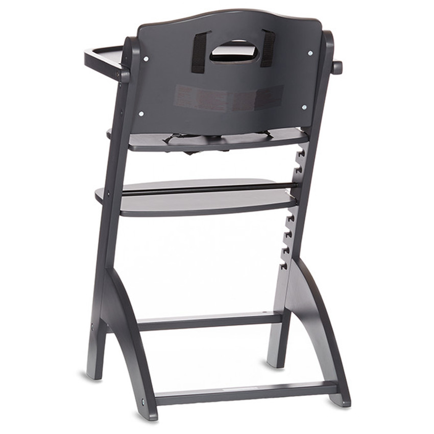 Chaise haute évolutive Zeta 2 avec tablette - Gris anthracite 