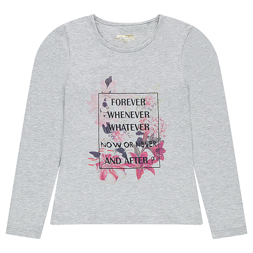 Παιδικά - Μακρυμάνικη μπλούζα από ζέρσεϊ με διακοσμητική στάμπα 