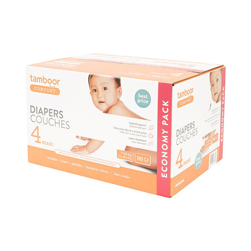 Πάνες Mega Box T4 New Range Basic Jumbo Pack T4 Maxi 86 Τμχ. 