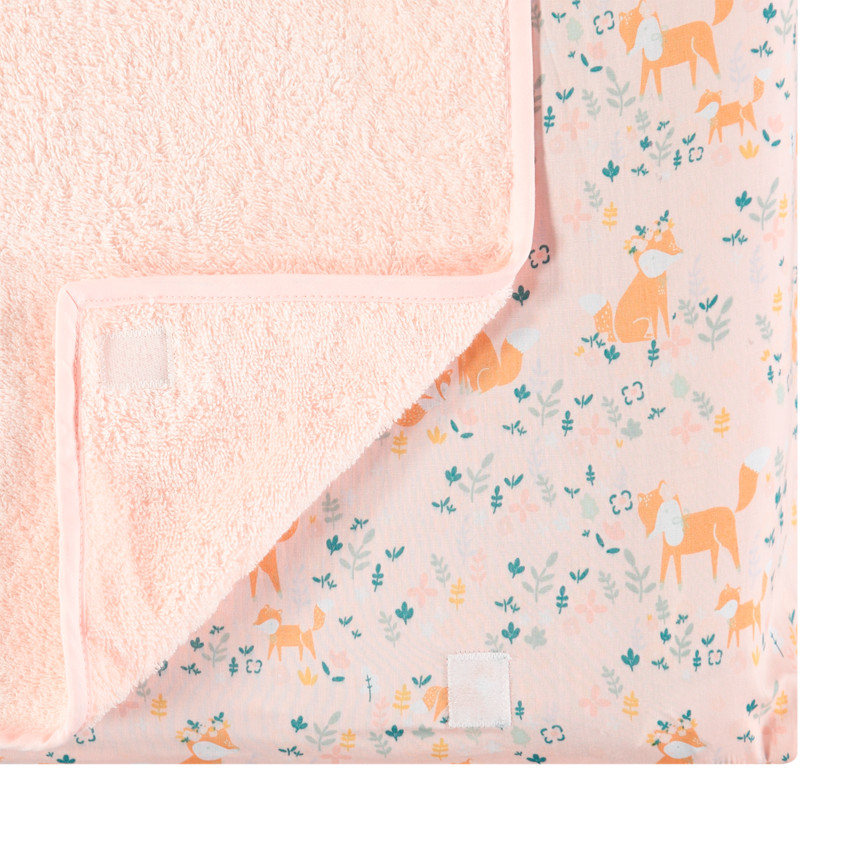 Κάλυμμα αλλαξιέρας με πετσετέ επίστρωμα και μοτίβο με αλεπούδες 