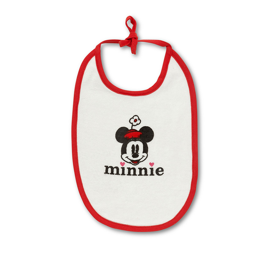 Set de 2 bavoirs à nouer Disney avec print Minnie 