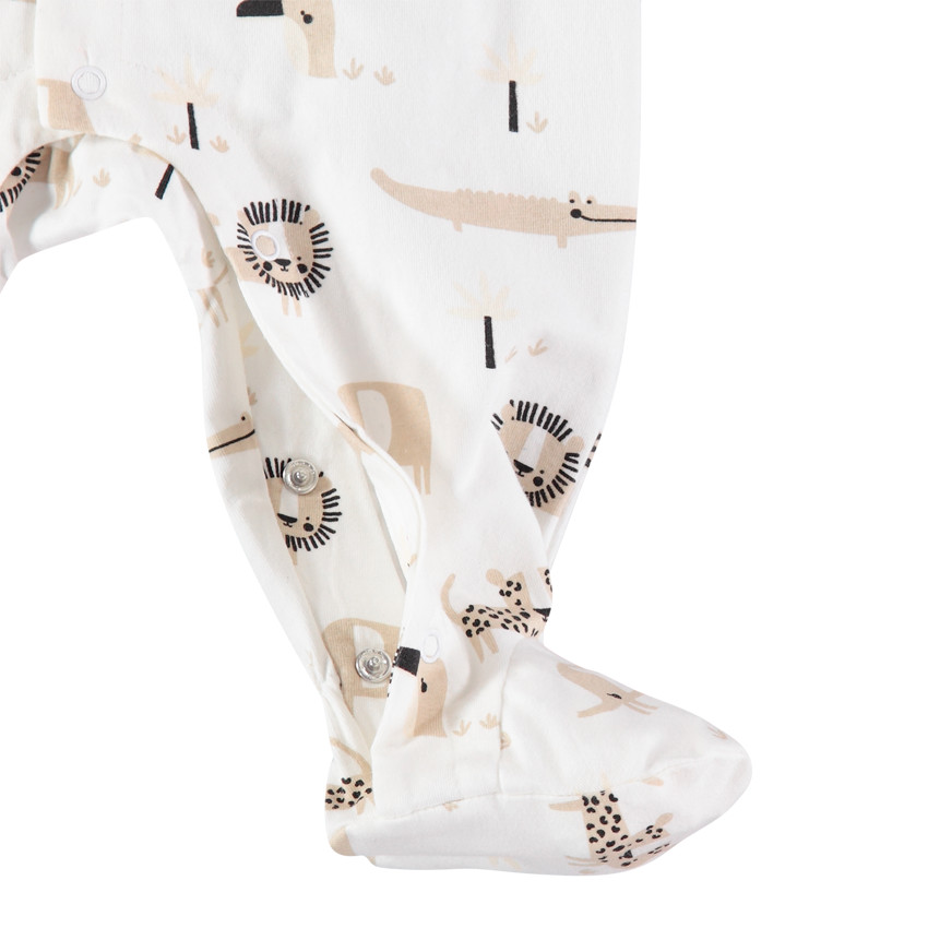 Φορμάκι ύπνου από βιολογικό βαμβάκι με εμπριμέ μοτίβο ζωάκια της ζούγκλας 