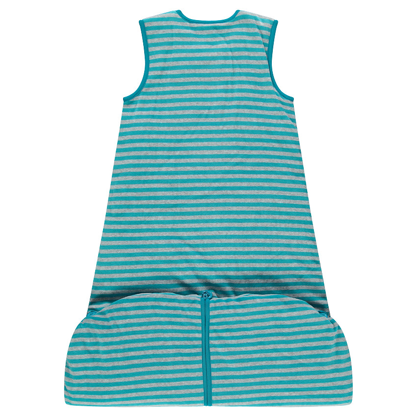 Αμάνικος υπνόσακος ριγέ με κέντημα 