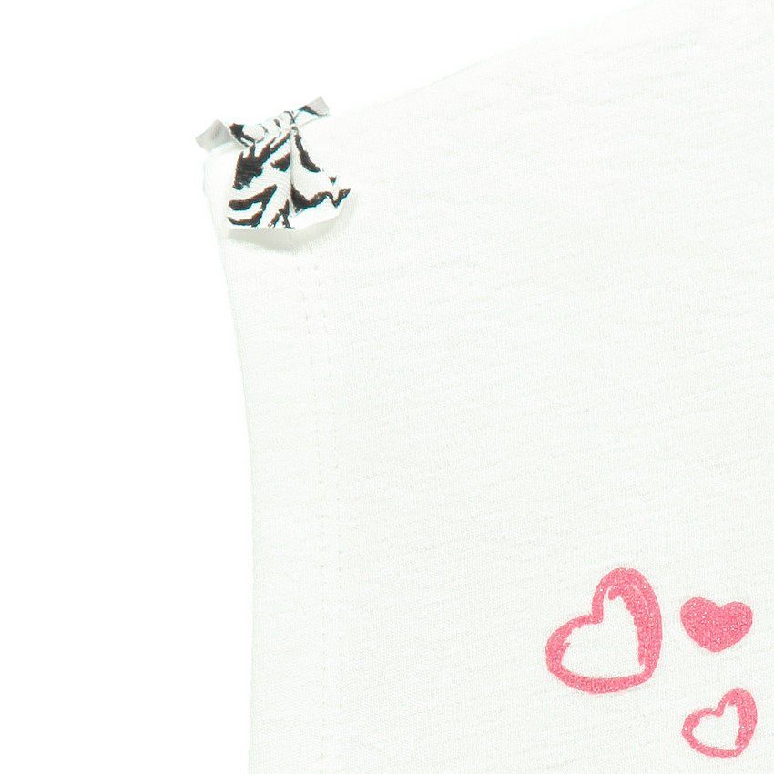 Κοντομάνικη τουνίκ με στάμπα ζέβρα 