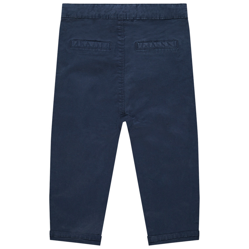 Pantalon en toile uni coton bio 