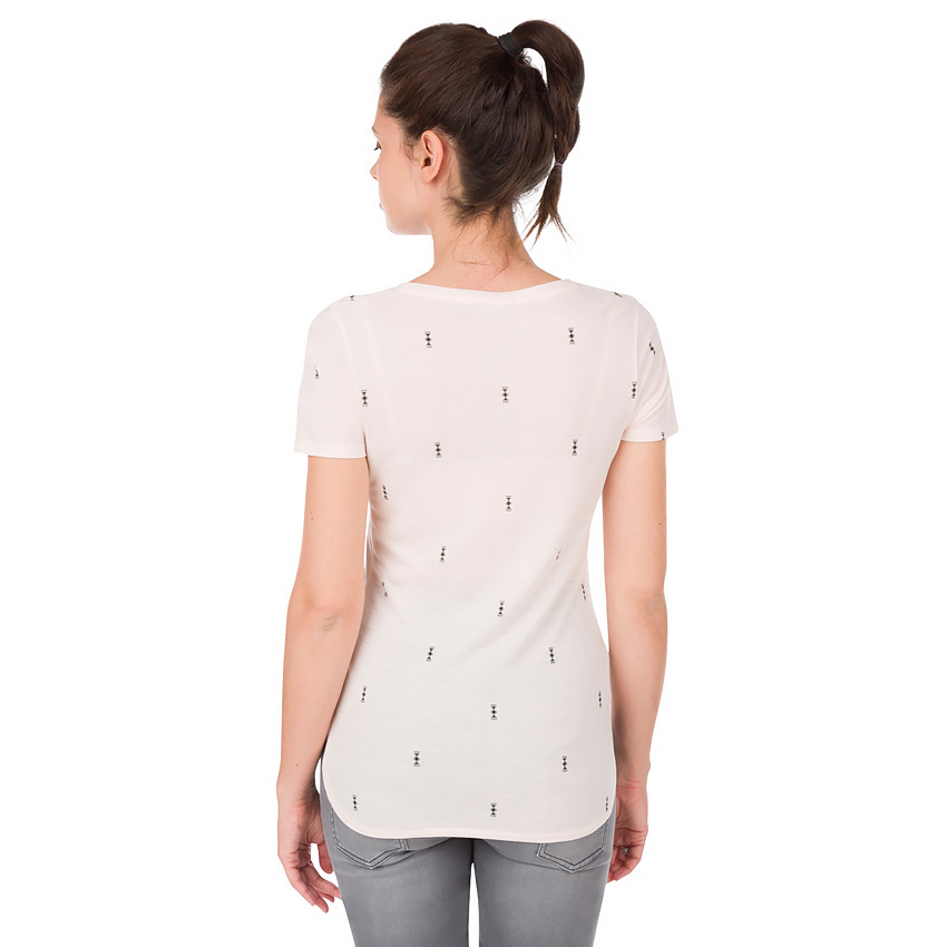 Μονόχρωμη κοντομάνικη μπλούζα εγκυμοσύνης 