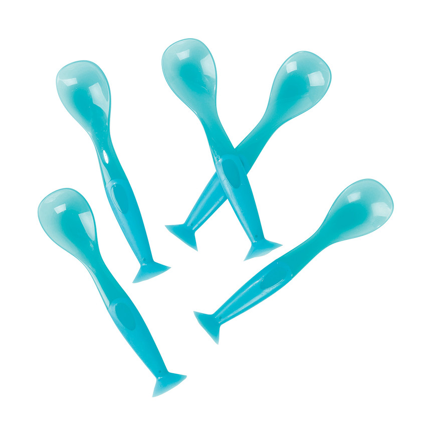 Σετ 5 κουταλάκια μπλε 