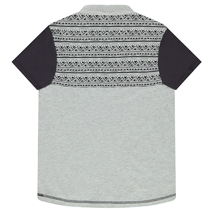 Παιδικά - Κοντομάνικο πόλο από ζέρσεϊ με έθνικ μοτίβο 