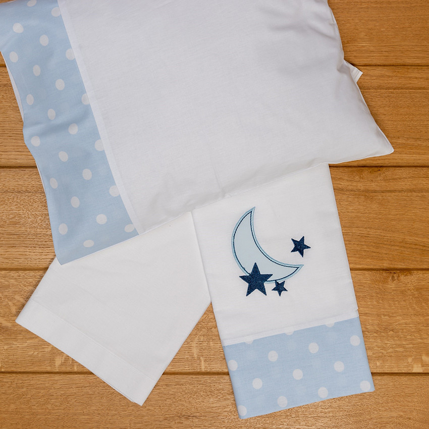  Σετ σεντόνια καλαθούνας-λίκνου 3τμχ carousel σιέλ  