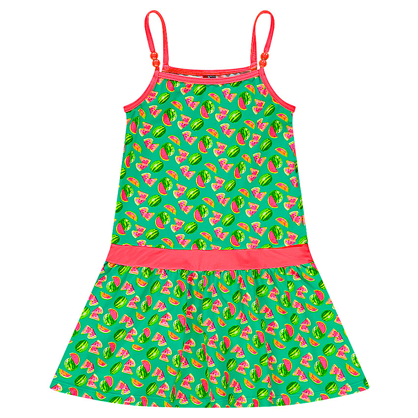 Φόρεμα για την παραλία με σχέδιο με καρπουζάκια 