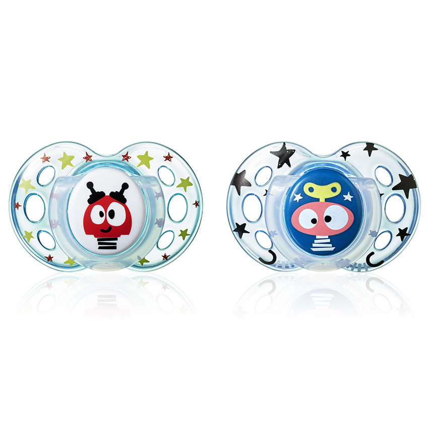 Πιπίλες σιλικόνης FUN 18-36 μηνών για αγόρι 