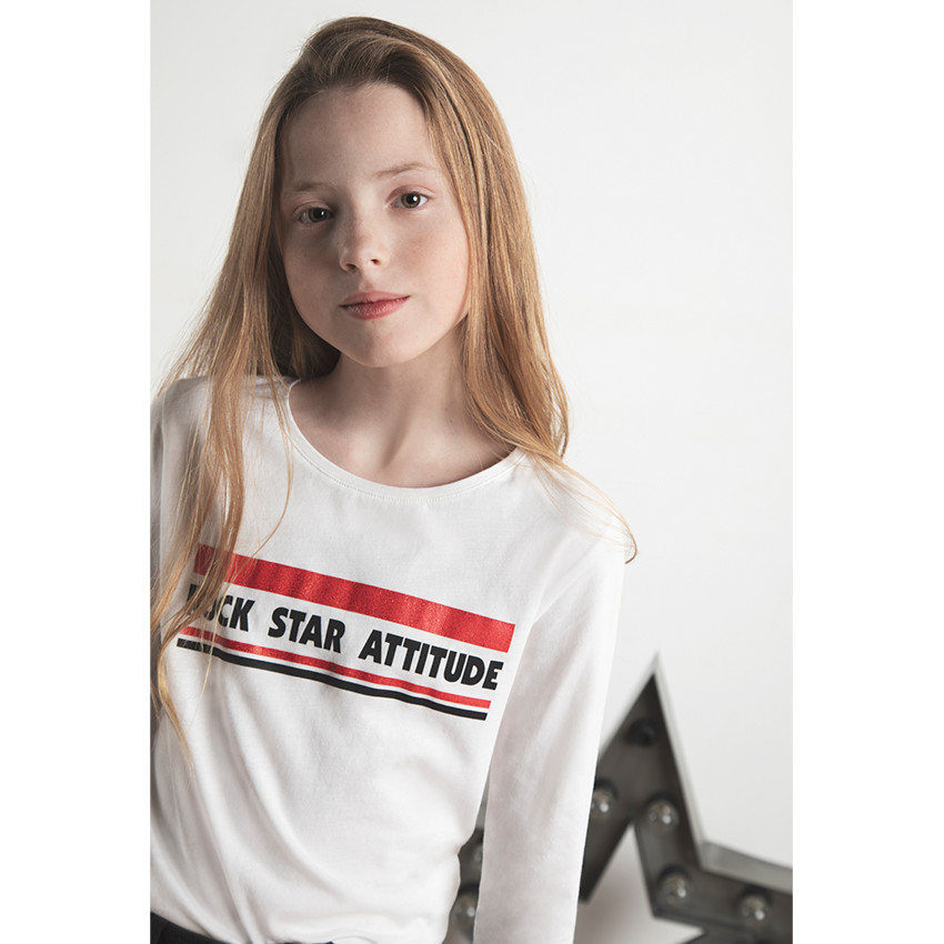 Παιδικά - Μακρυμάνικη μπλούζα από ζέρσεϊ με τυπωμένο μήνυμα 