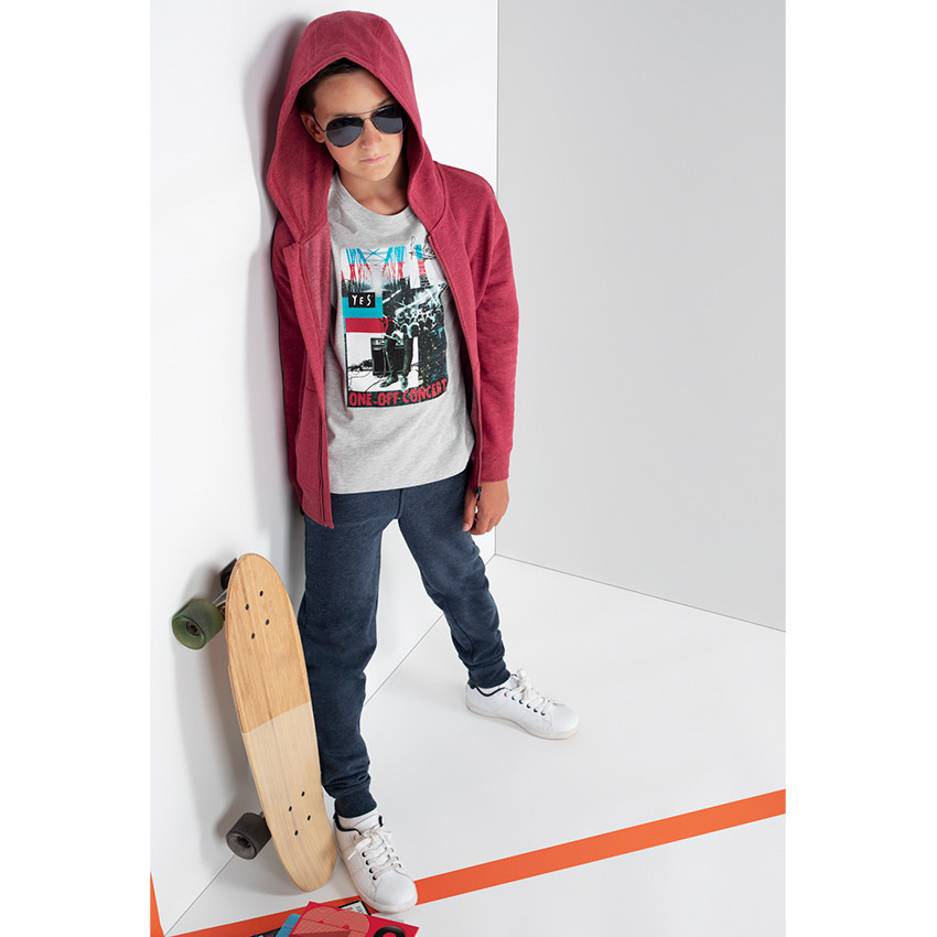 Παιδικά - Μακρυμάνικη μπλούζα από ζέρσεϊ με διακοσμητική στάμπα 