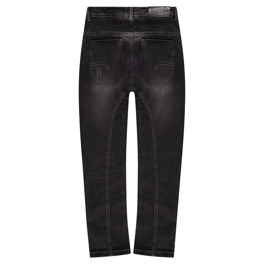 Παιδικά - Τζιν με φθαρμένη και τσαλακωμένη όψη και ραφές  