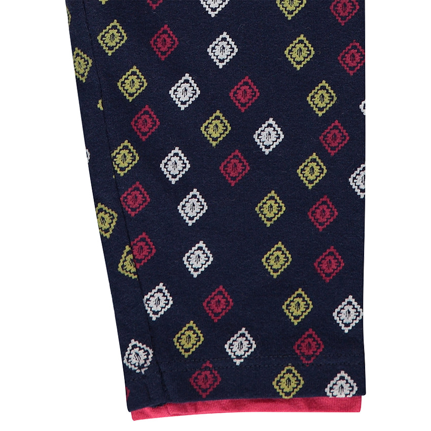 Ζέρσεϊ κολάν με μοτίβο σε όλη την επιφάνεια 