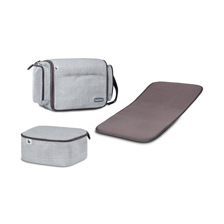 Λίκνο και τσάντα μεταφοράς 2 σε 1 - Γκρι 