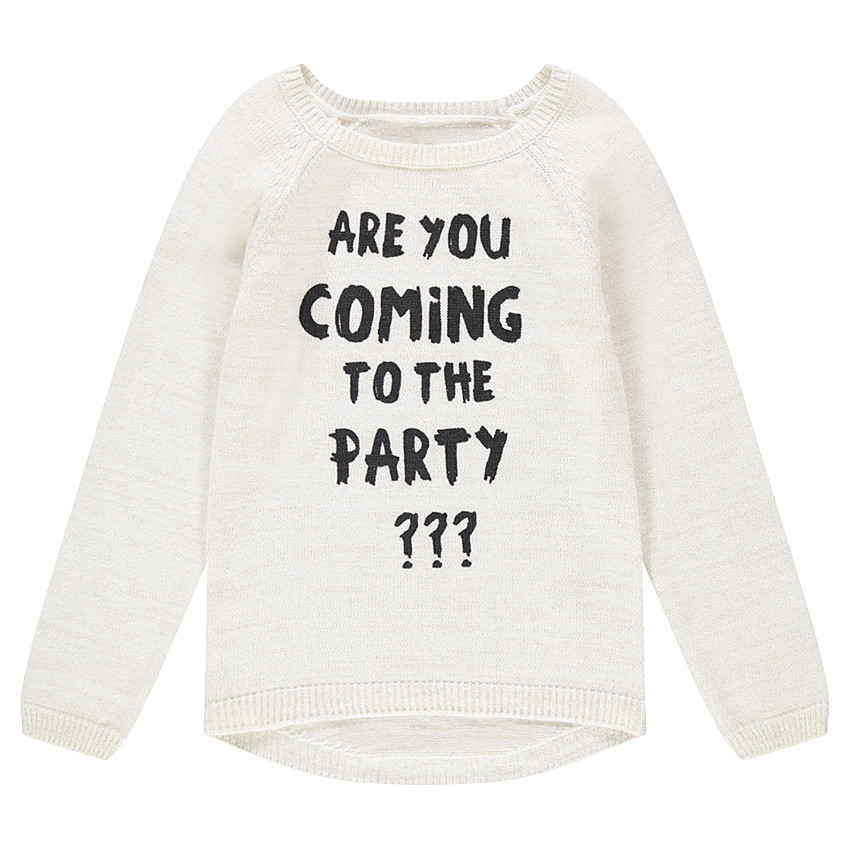 Παιδικά - Πλεκτό με τυπωμένο κείμενο 