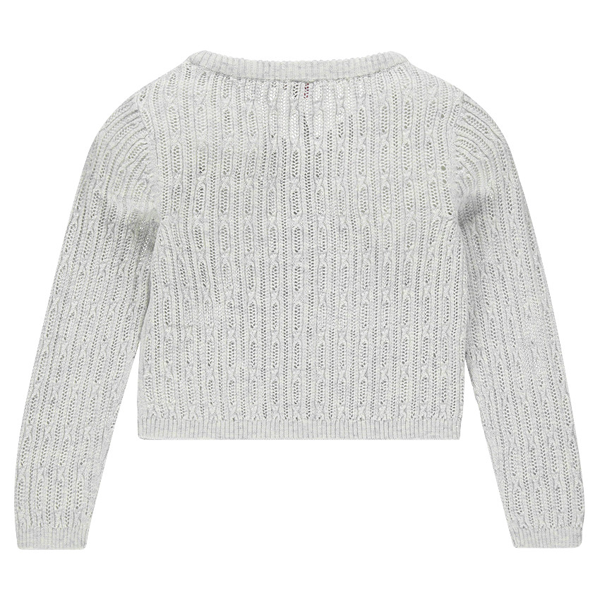 Ζακέτα μελανζέ σε πλέξη αζούρ με παγιέτες 