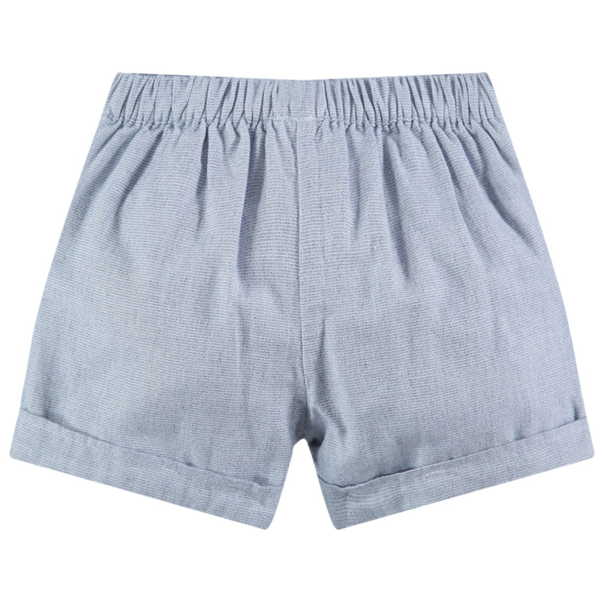 Βαμβακερό σορτσάκι με λεπτά κεντήματα  