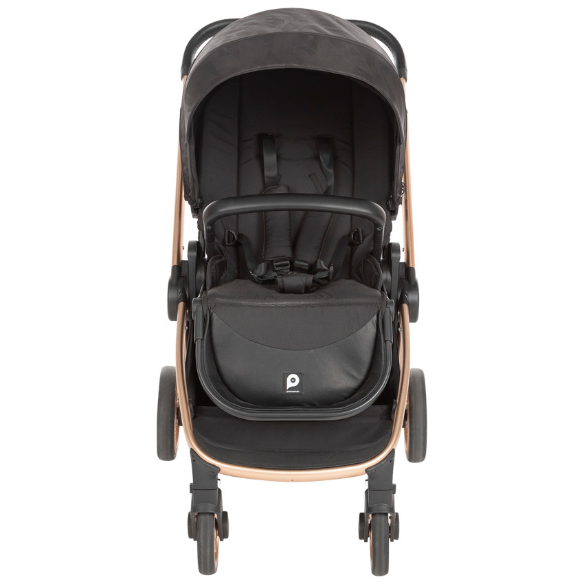 Καρότσι trio Tessa μαύρο& σαμπανί 