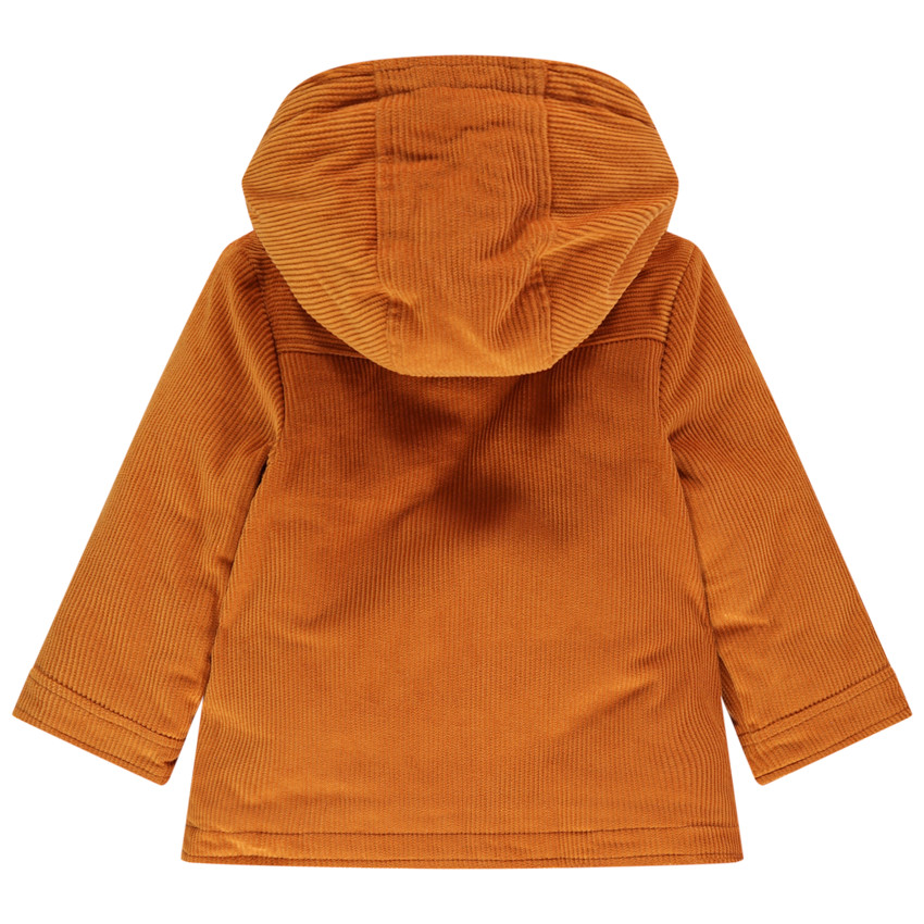 Parka en velours à poches doublée sherpa 
