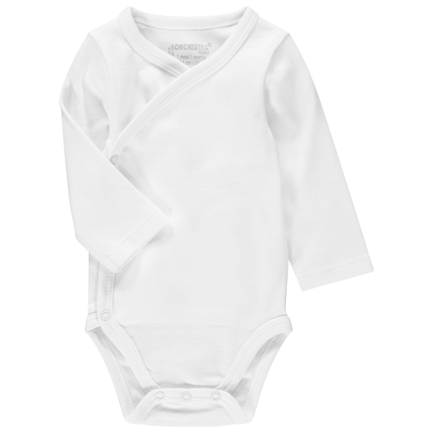 Lot de 3 bodies manches longues unis 