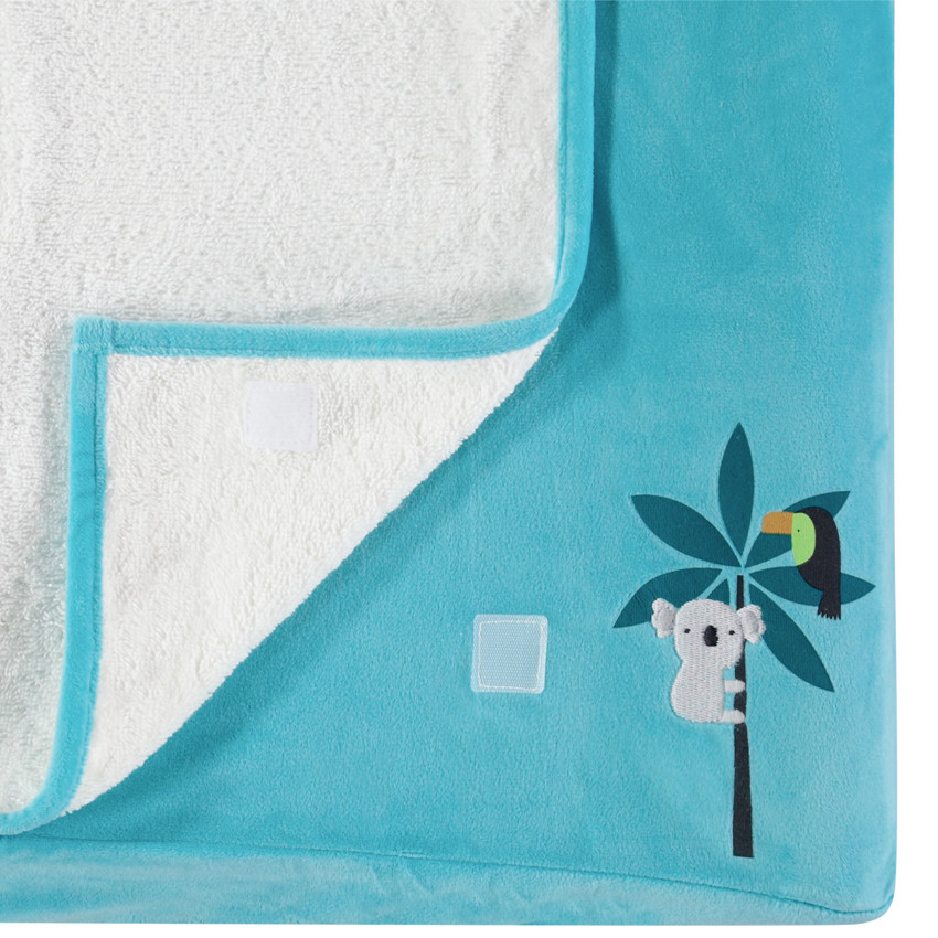 Κάλυμμα αλλαξιέρας με πετσετέ επίστρωμα και κέντημα 