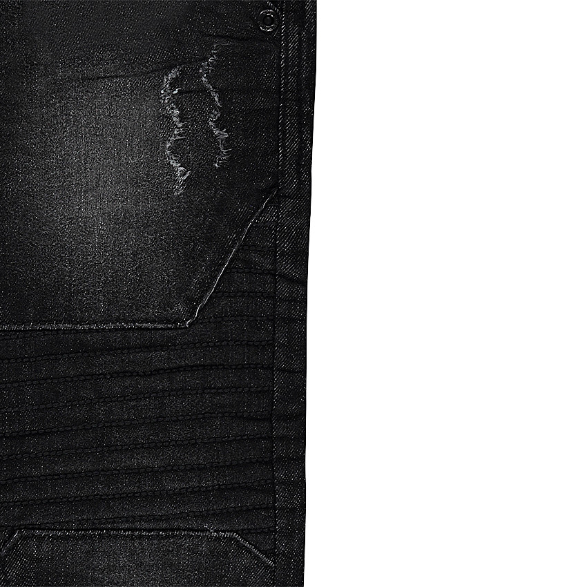 Τζιν με φθαρμένη και τσαλακωμένη όψη και ραφές  