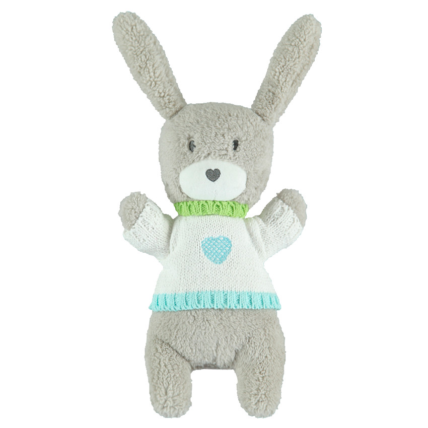 Peluche musicale ouatinée forme lapin  