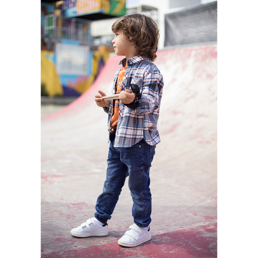 Μακρυμάνικο καρό πουκάμισο με τσέπες 