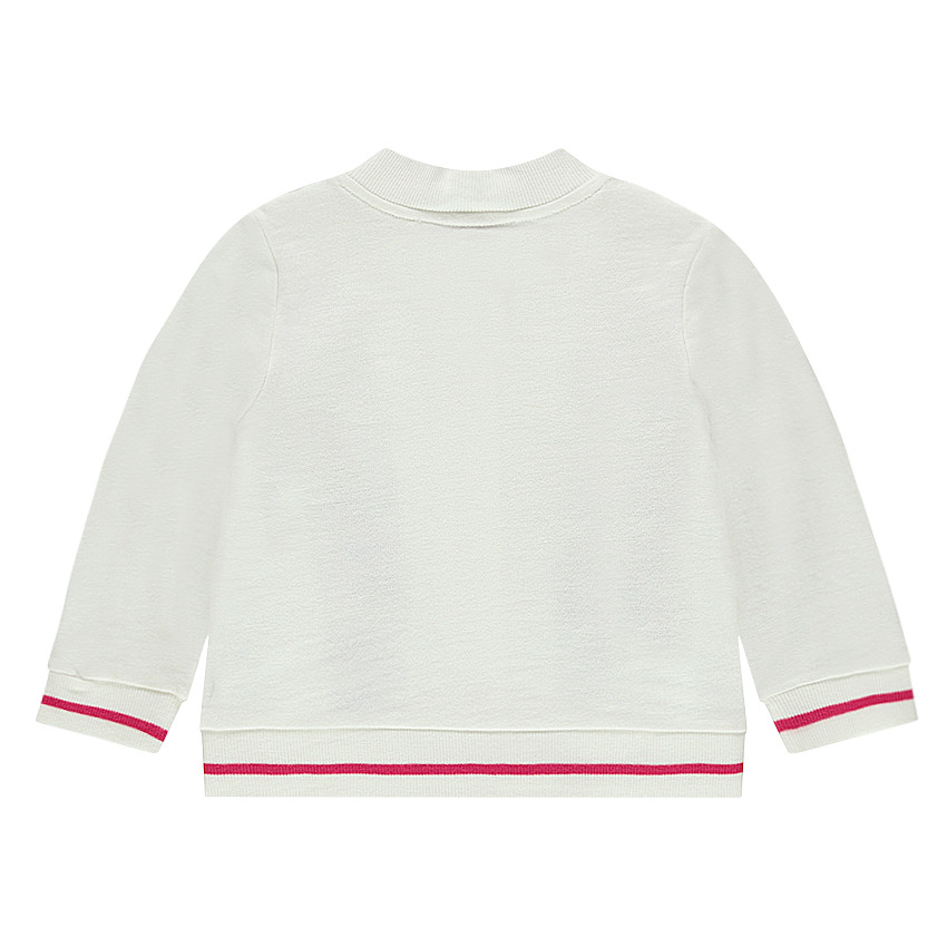 Φανελένια ζακέτα με κεντημένα λουλούδια και βολάν 