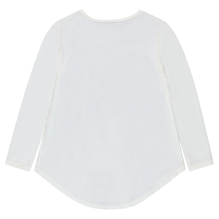 Μπλούζα ζέρσεϊ με γυαλιστερή στάμπα 