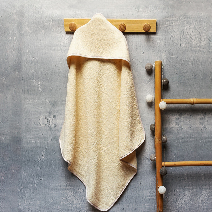  Κάπα-μπουρνούζι κίτρινο / εκρού  