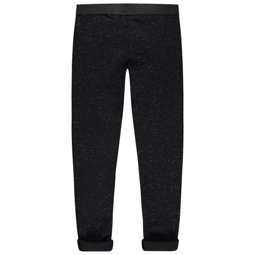 Κολάν μελανζέ με γυαλιστερό νήμα και φερμουάρ 