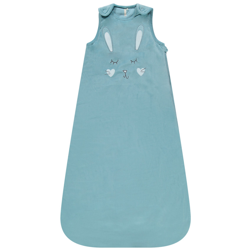 Αμάνικος υπνόσακος με μοτίβο κεντημένο κουνελάκι 