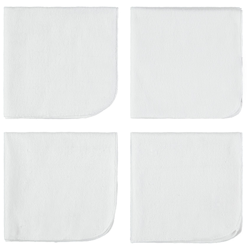 Set de 4 serviettes en éponge 35 x 35 cm 