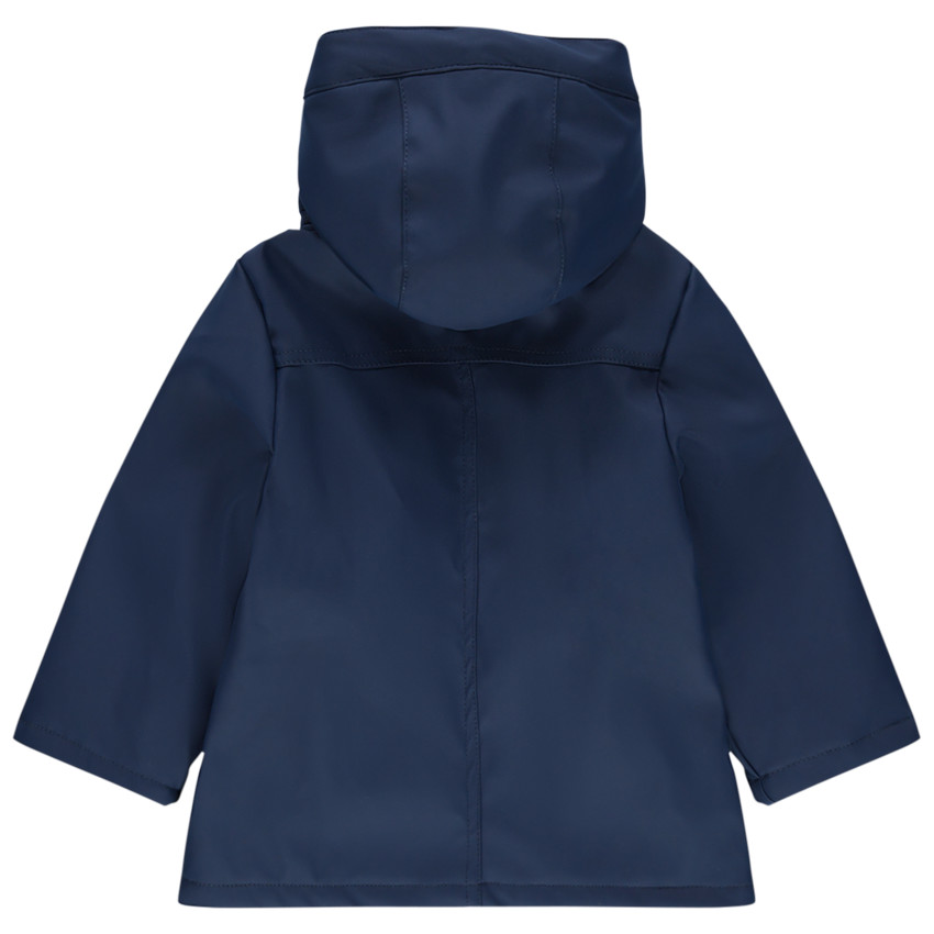 Αδιάβροχο παρκά με ζέρσεϊ ριγέ επένδυση 