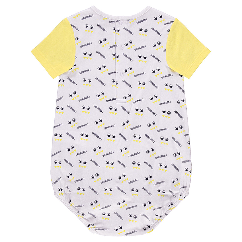 Σετ 2 ολόσωμα κοντά φορμάκια με μοτίβο τερατάκια 