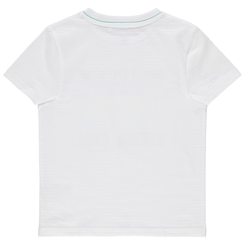 Βαμβακερό κοντομάνικο μπλουζάκι με φοίνικα 