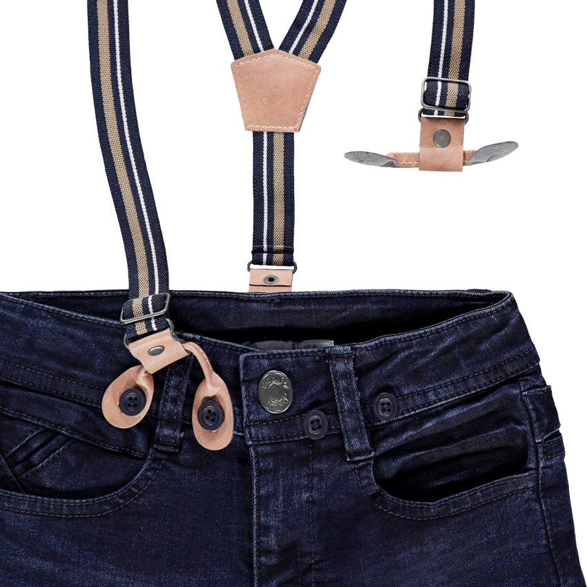 Τζιν slim με αφαιρούμενες τιράντες  