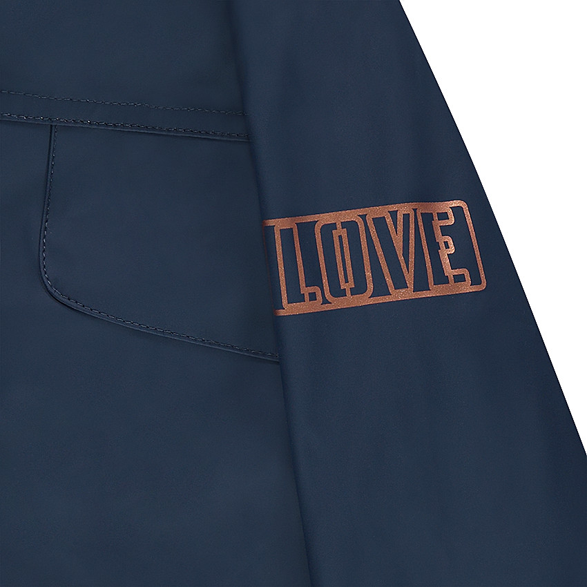 Παιδικά - Αδιάβροχο παρκά με κουκούλα και επένδυση από sherpa 