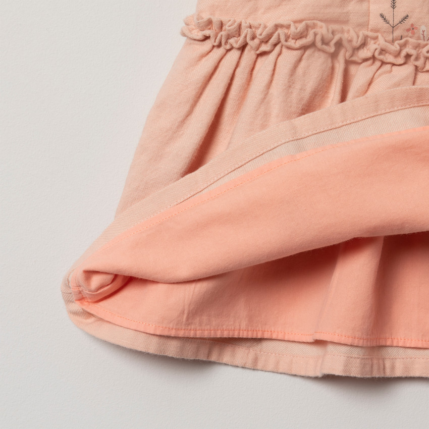 Φόρεμα αμάνικο  με τυπωμένα ζωάκια  και κεντήματα 