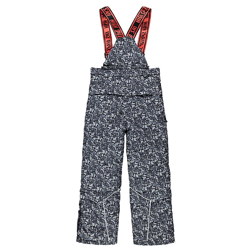 Παιδικά - Παντελόνι του σκι με αφαιρούμενες τιράντες και γεωμετρικό μοτίβο 