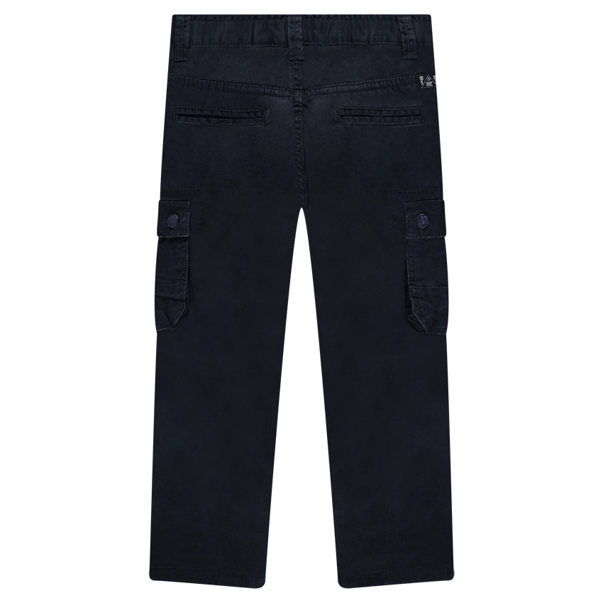 Υφασμάτινο παντελόνι με τσέπες στα μπατζάκια 