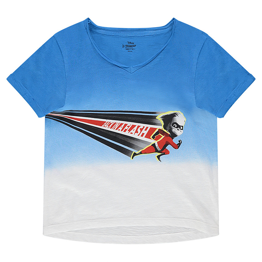Kοντομάνικη μπλούζα tie & dye με τύπωμα σούπερ ήρωες της ©Disney  