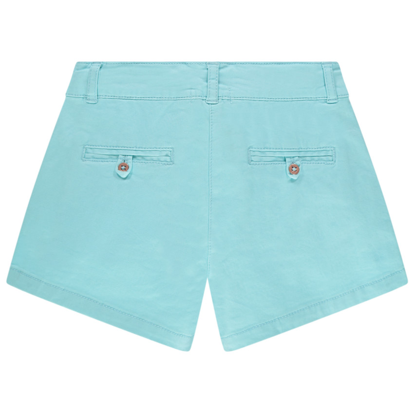 Σορτς βαμβακερό με βολάν στις τσέπες 