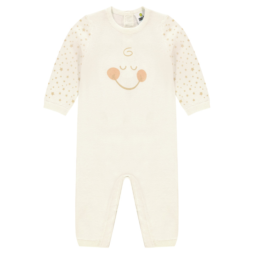 Πλεκτό ολόσωμο φορμάκι με στάμπα ©Smiley 