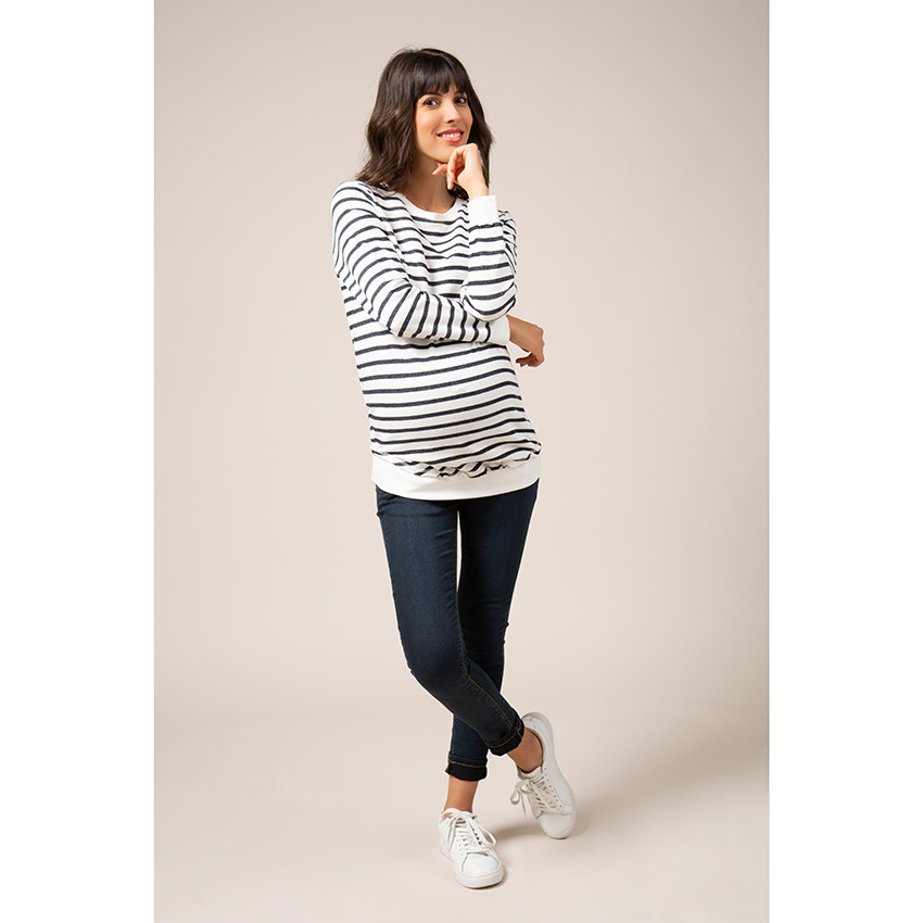 Φούτερ εγκυμοσύνης σε στυλ μαρινιέρας 